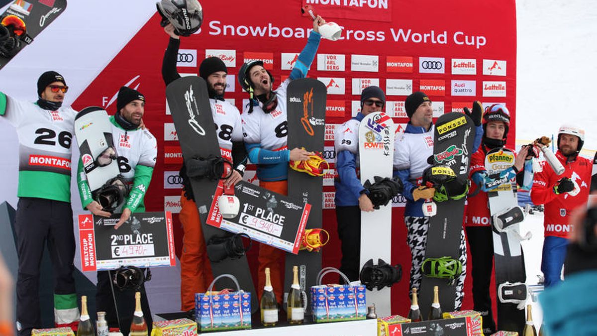 Lucas Eguibar y Regino Hernández marcan el paso en el snowboarder cross mundial