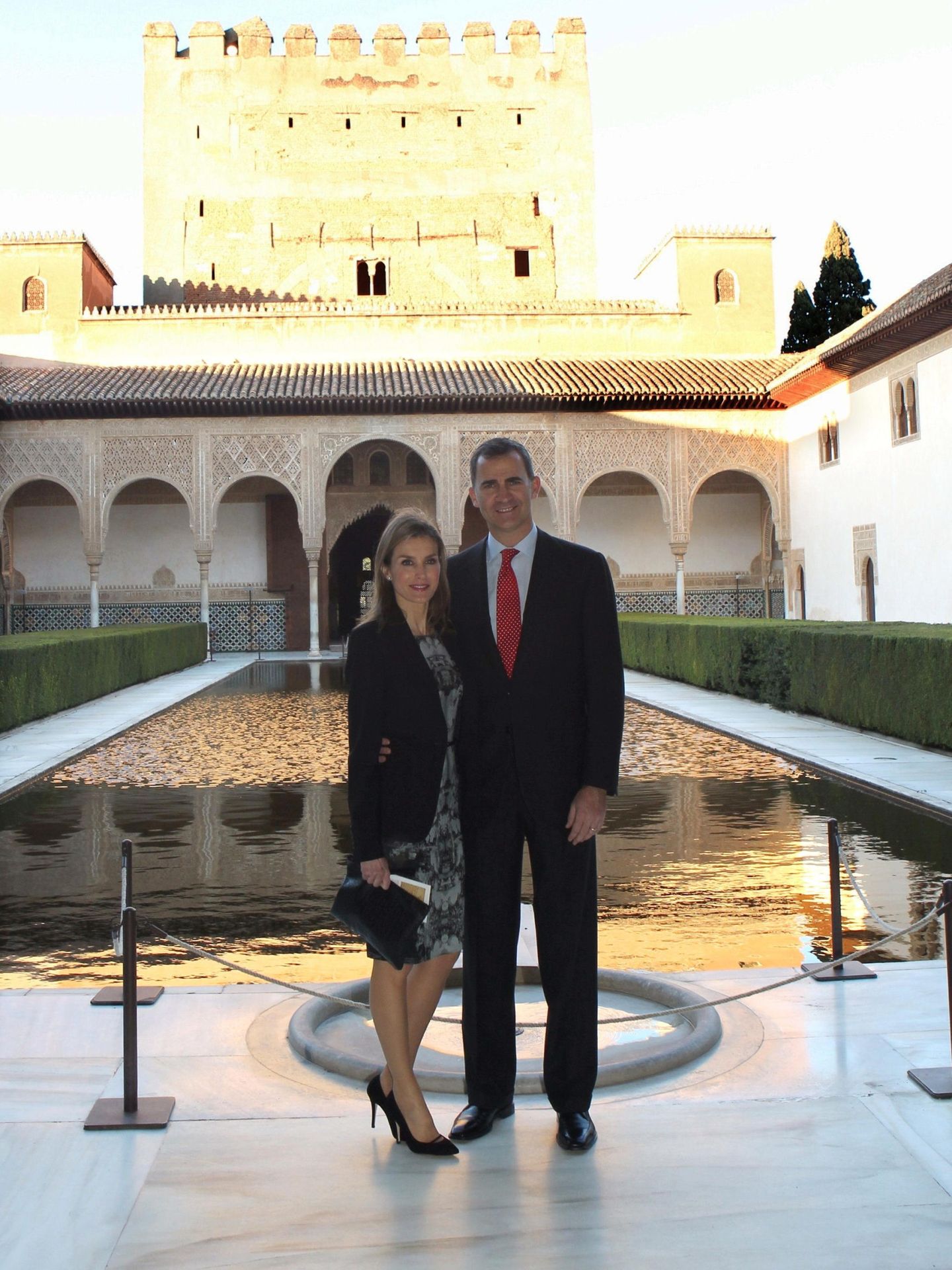 Felipe y Letizia, en la Alhambra de Granada en 2014. (EFE/Casa S. M. el Rey/Borja Fotógrafos)