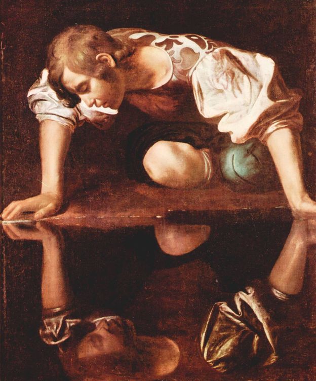 Foto: 'Narciso', de Caravaggio. (Wikimedia Commons)