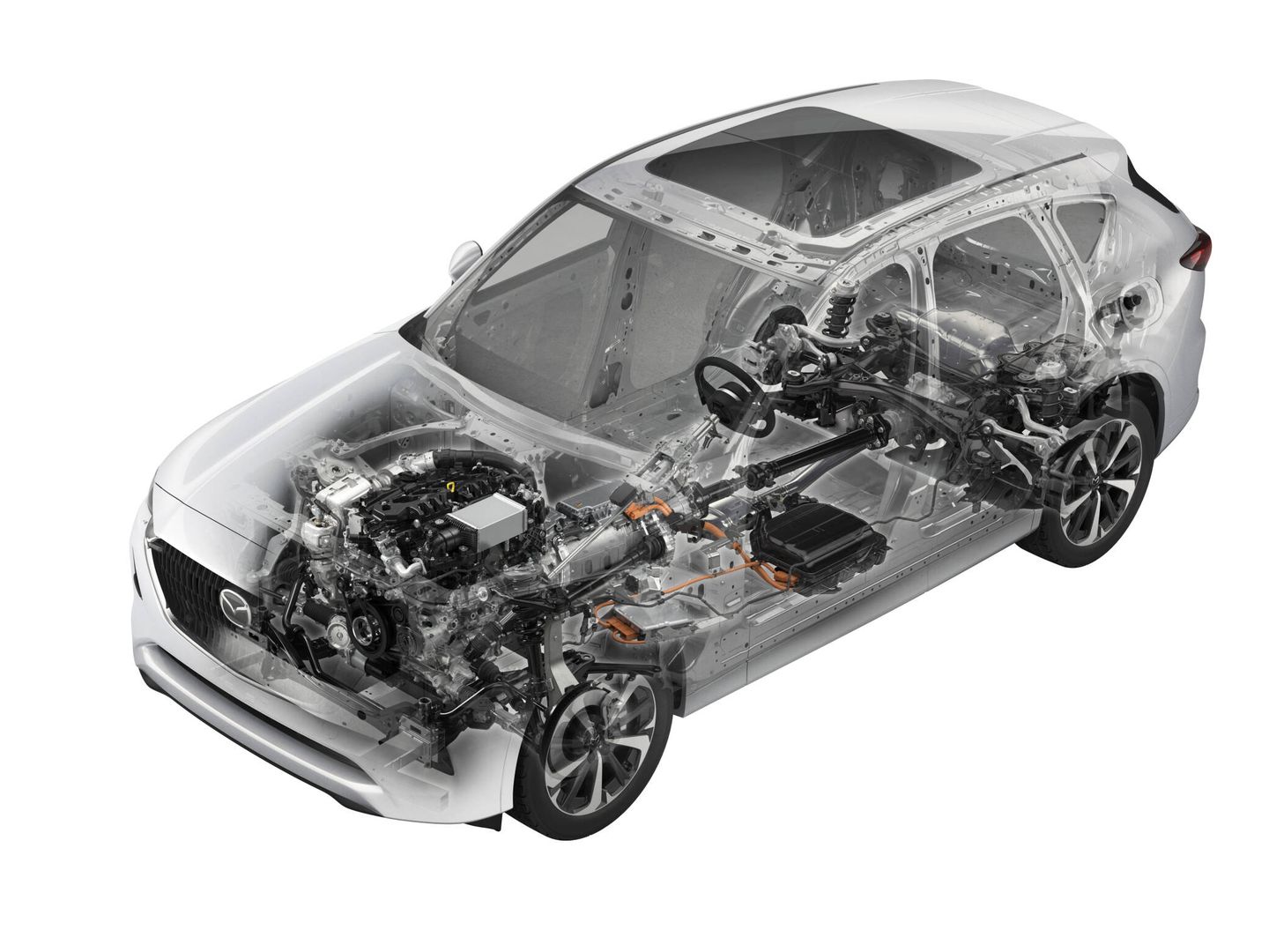 El nuevo motor diésel híbrido debutará en enero en el CX-60, y luego llegará al CX-80.