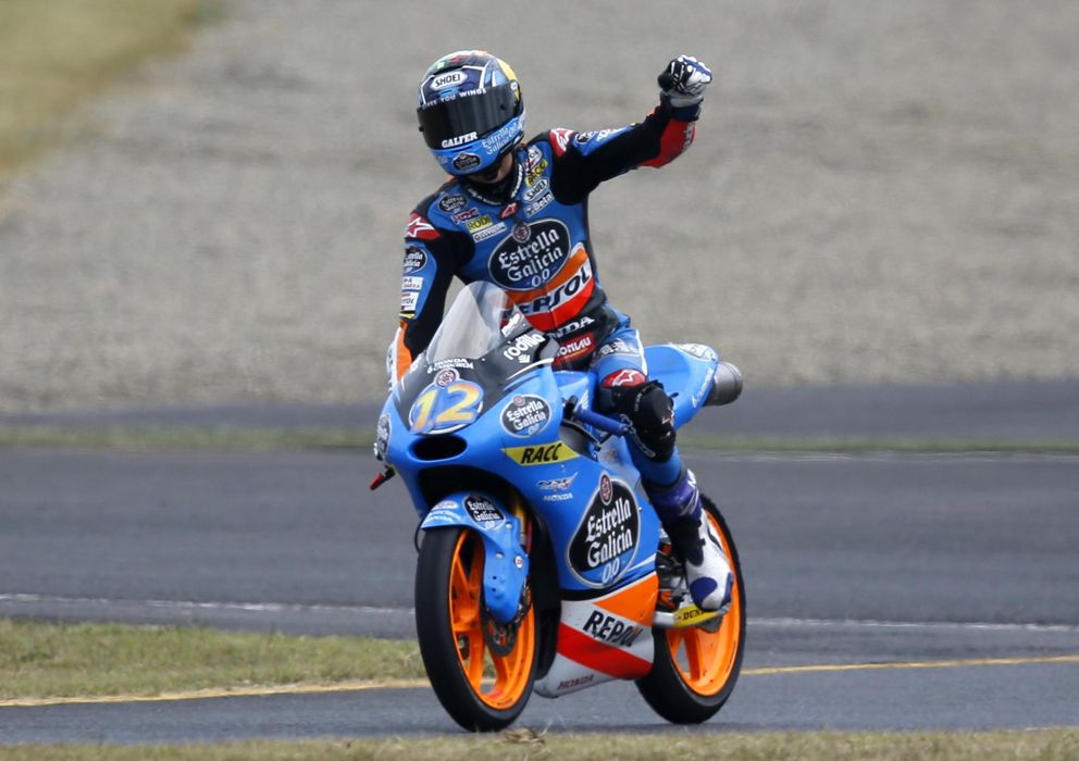 Foto: Alex Márquez celebra su victoria en el GP de Japón (Reuters).