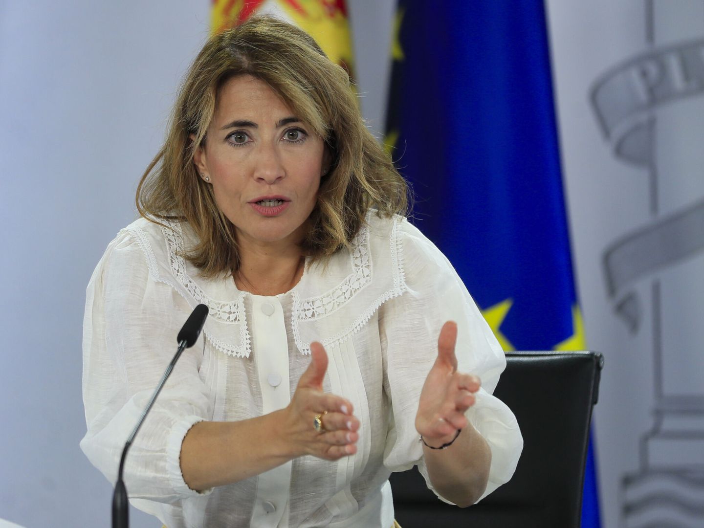 La ministra de Transportes, Movilidad y Agenda Urbana, Raquel Sánchez. (EFE/F. Alvarado)