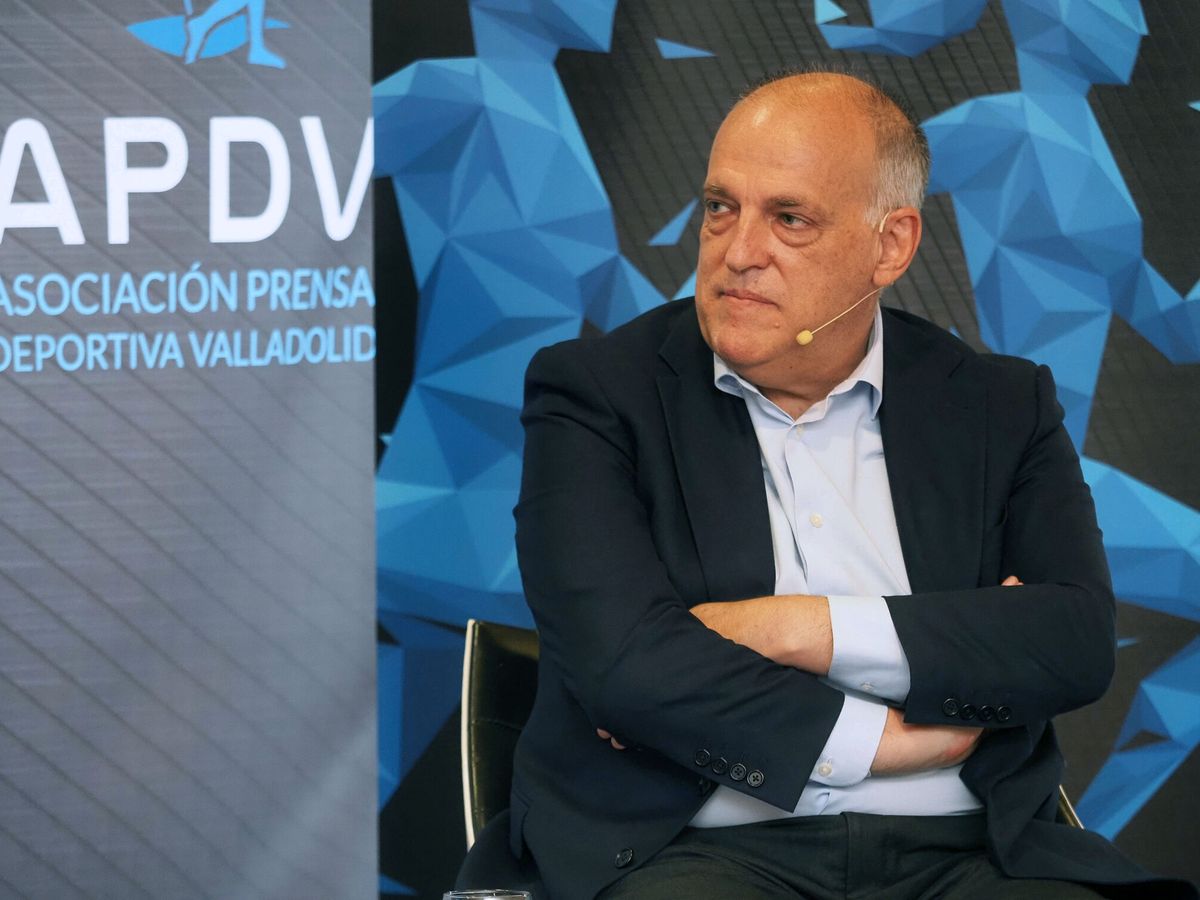 Foto: El presidente de la liga fútbol profesional, Javier Tebas. (EFE/R. García)