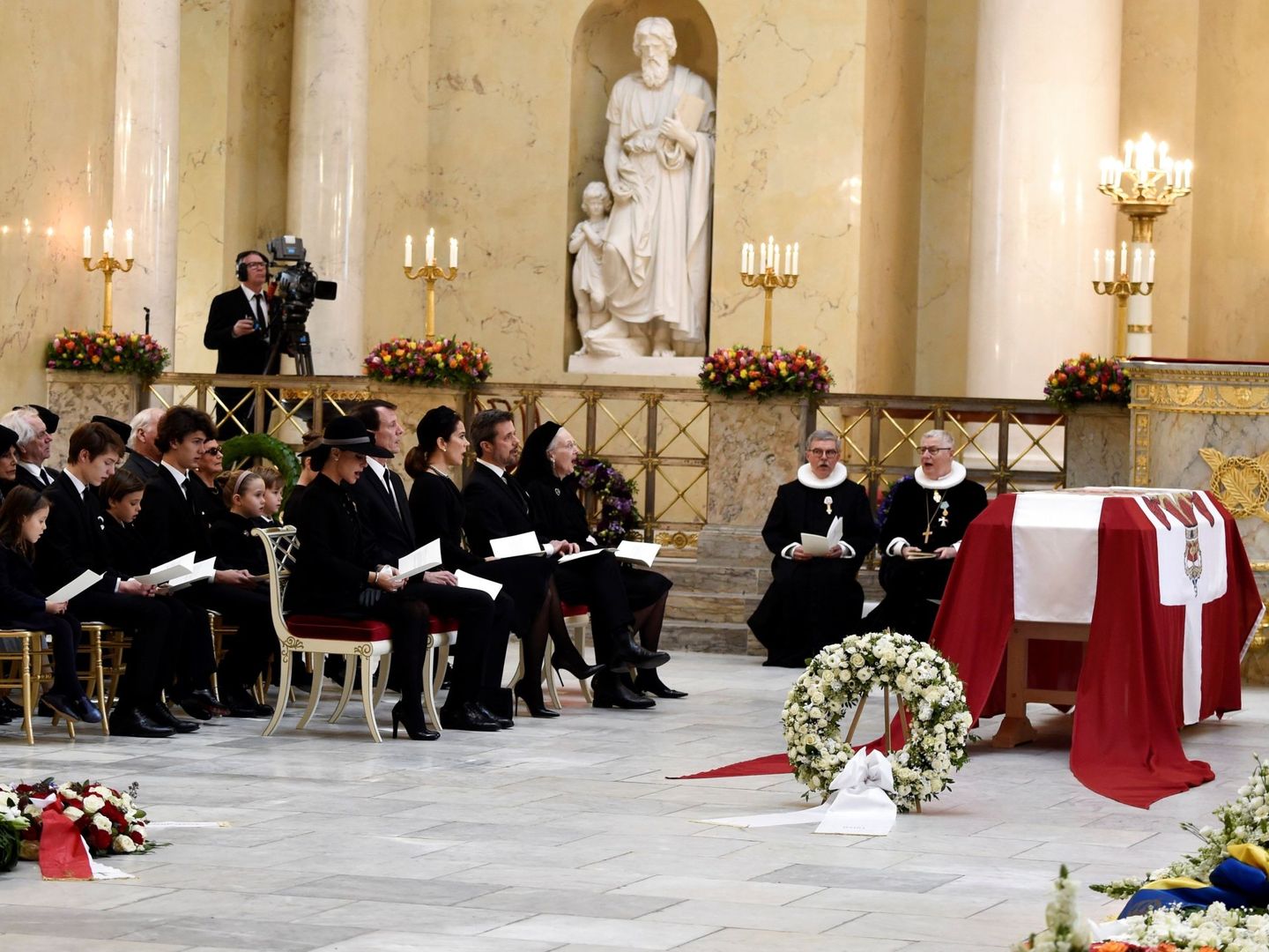 Funeral del príncipe Henrik en febrero de 2018. (EFE)