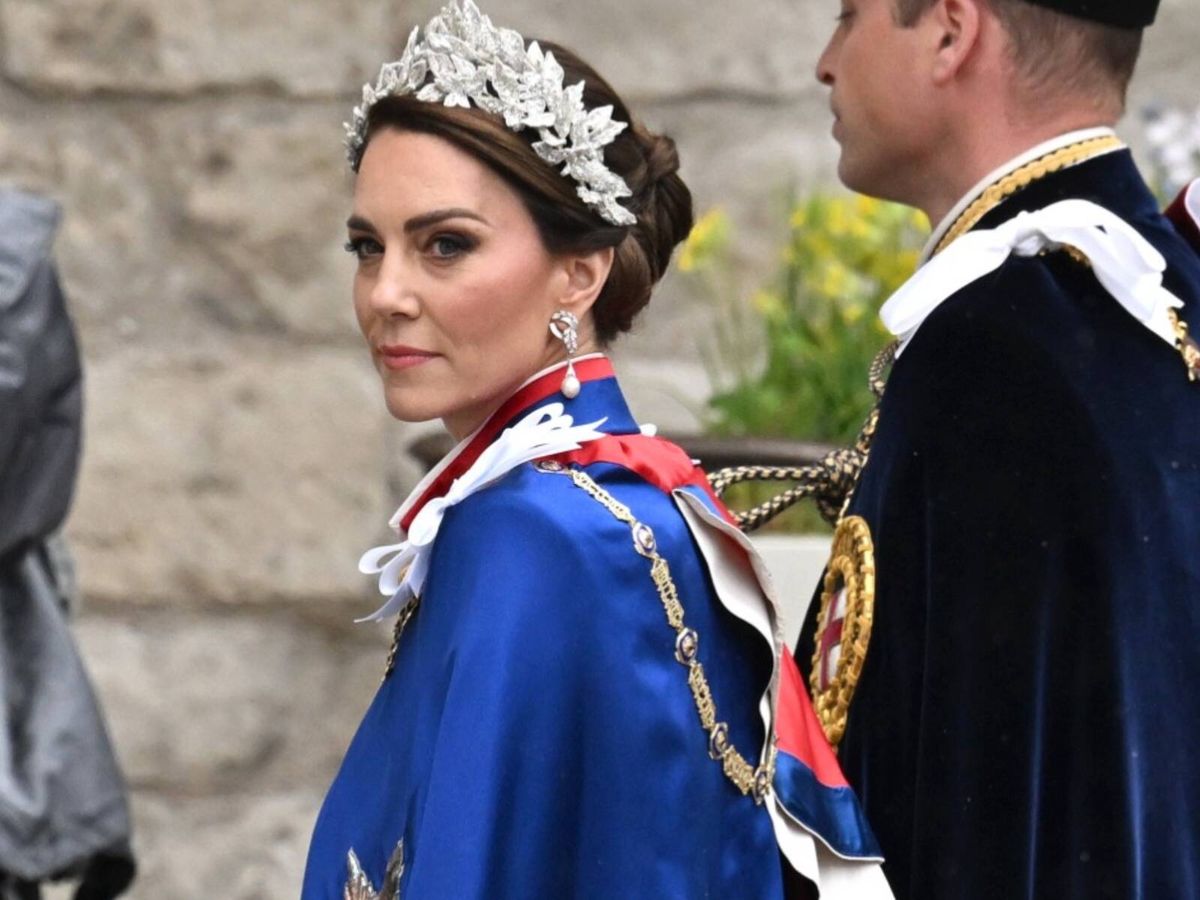 Foto: Kate Middleton, a su llegada a la coronación de Carlos III. (Getty) 