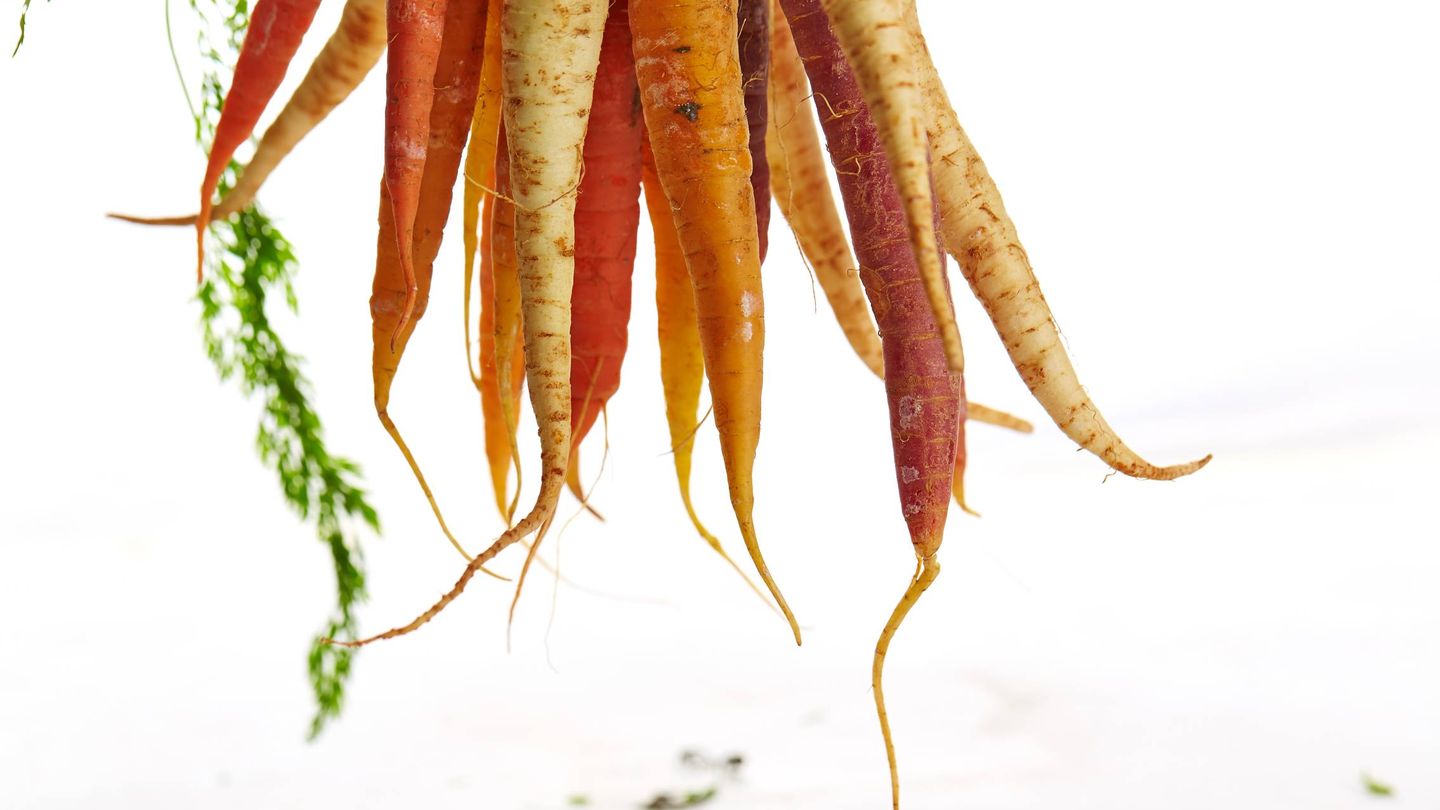 Las zanahorias tienen un alto contenido en betacaroteno.