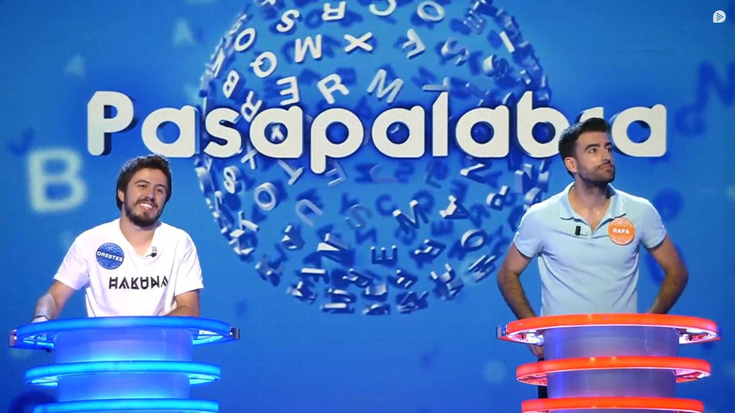 Orestes y Rafa en 'Pasapalabra'. (Mediaset España)