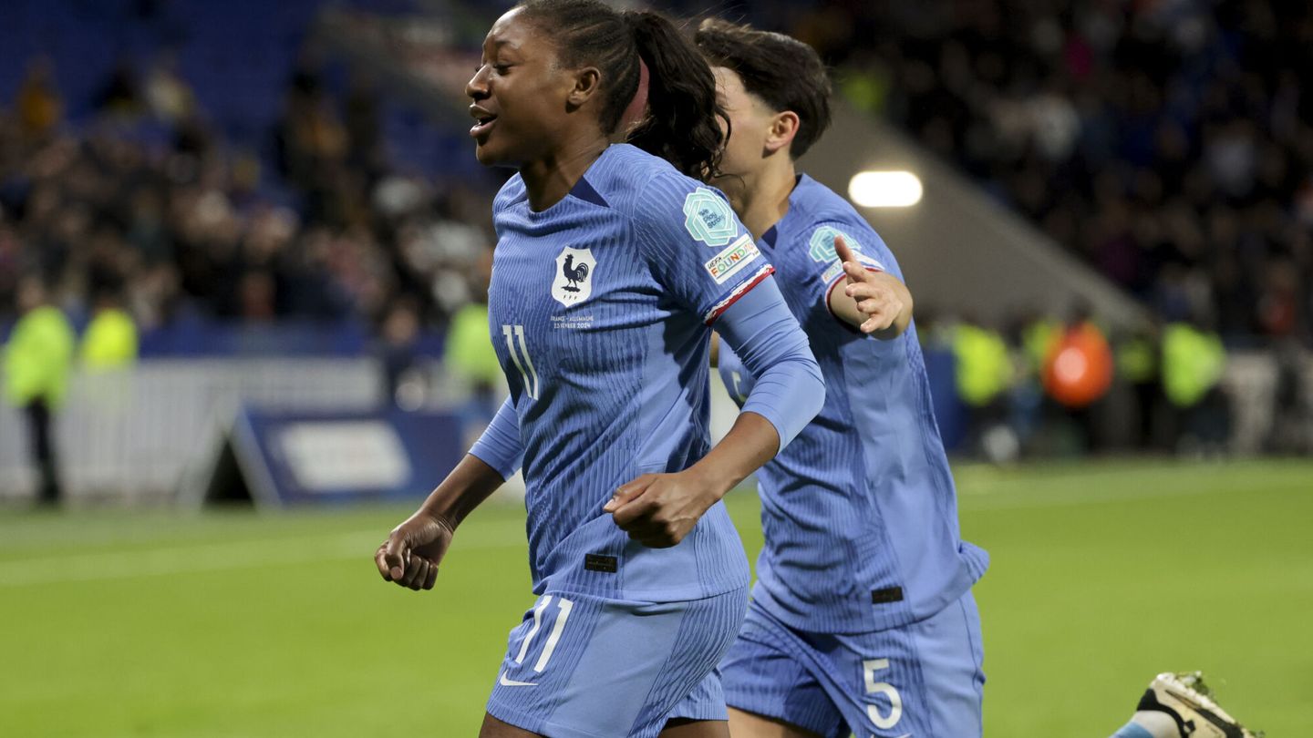 Kadidiatou Diani celebra su gol ante Alemania (Jean Catuffe / DPPIAFP7).
