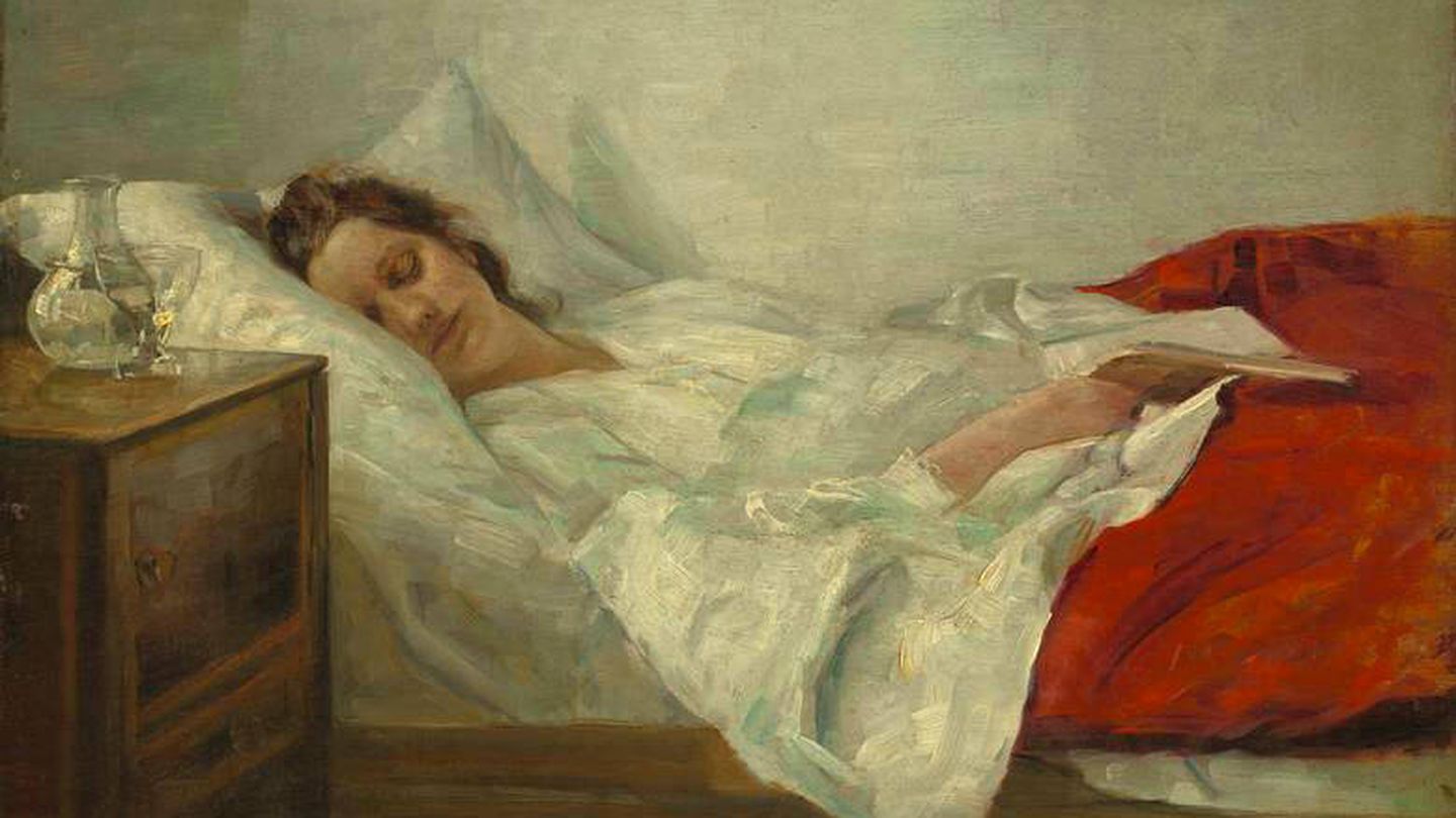 Mujer durmiendo, por Carl Vilhelm Holsøe. Fuente: Wikipedia.