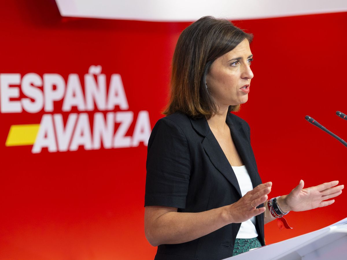 Foto: La portavoz de la Comisión Ejecutiva Federal del PSOE, Esther Peña. (EFE/PSOE/Eva Ercolanese)