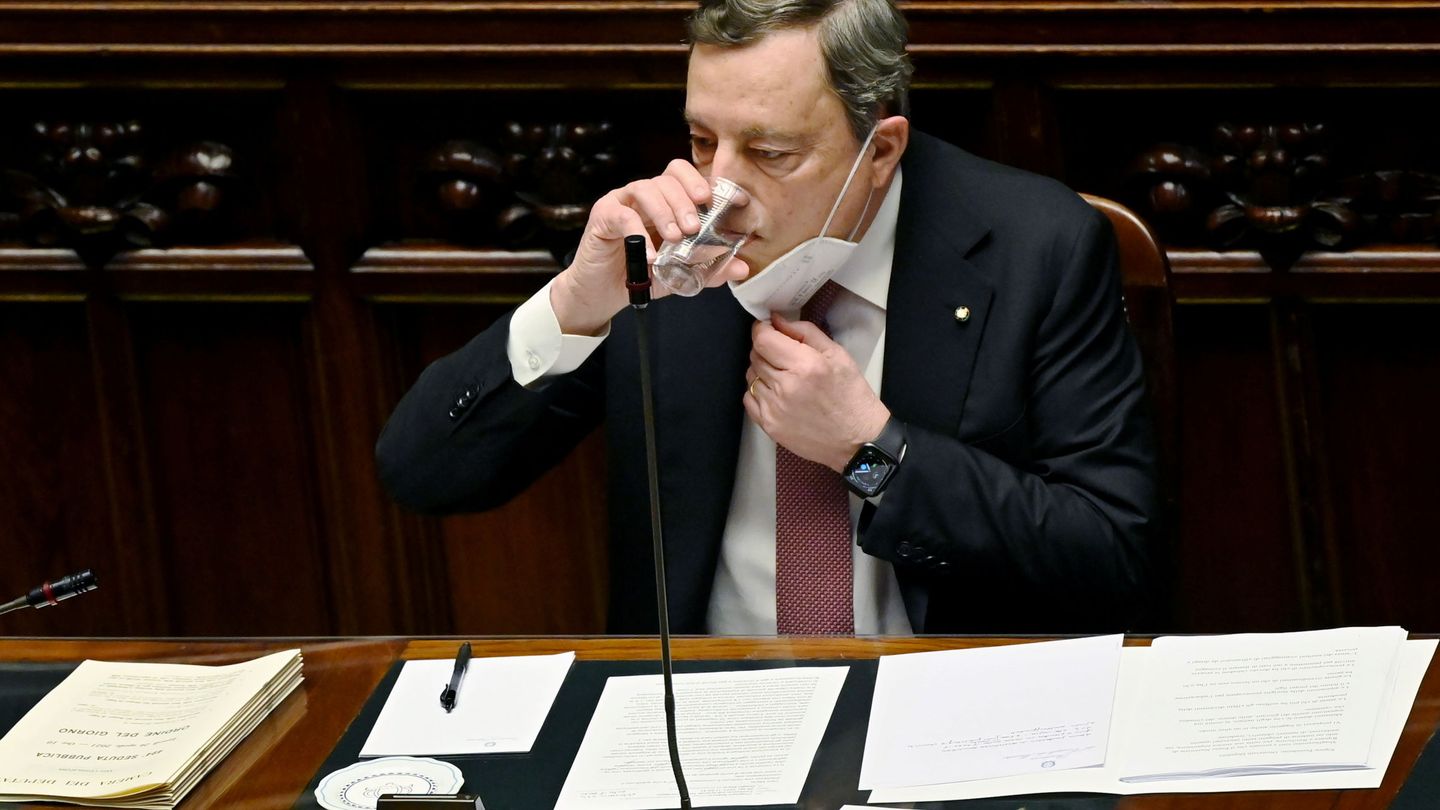 Draghi, en su comparecencia ante el Parlamento italiano. (Reuters)