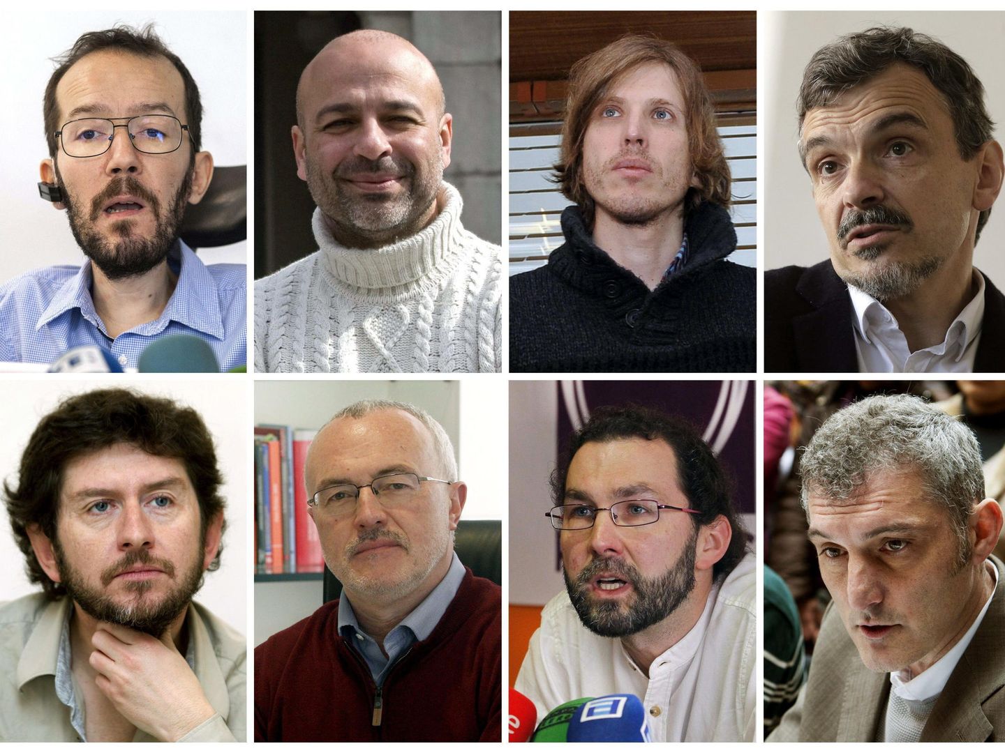 Algunos de los candidatos de Podemos para las elecciones autonómicas (EFE)