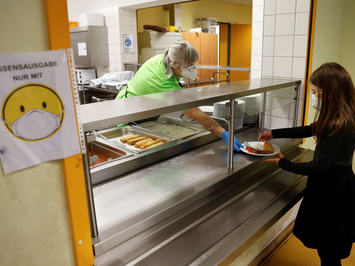 Foto: El comedor de un colegio en Berlín. (Reuters)