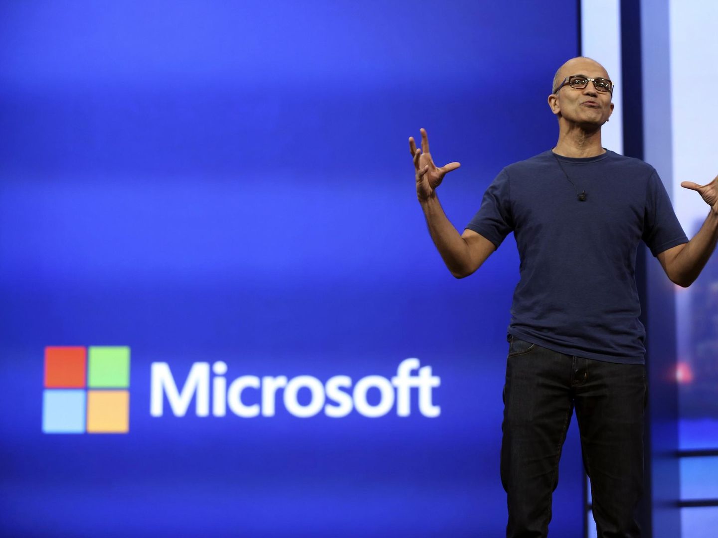 Sadya Natella, durante la presentación de resultados de Microsoft del primer trimestre de 2020. (Reuters)
