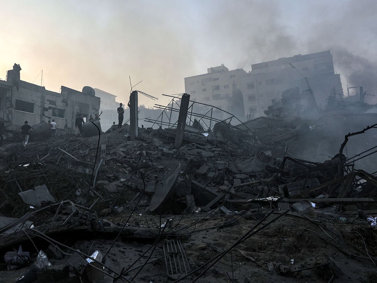 Foto: Destrucción en Gaza. (EFE/EPA/Mohammed Saber)