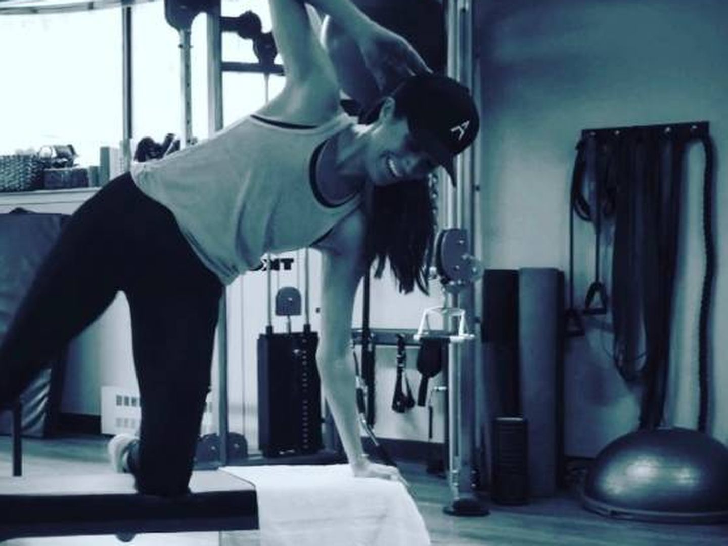 Meghan Markle en una de sus sesiones de entrenamiento. (Instagram)