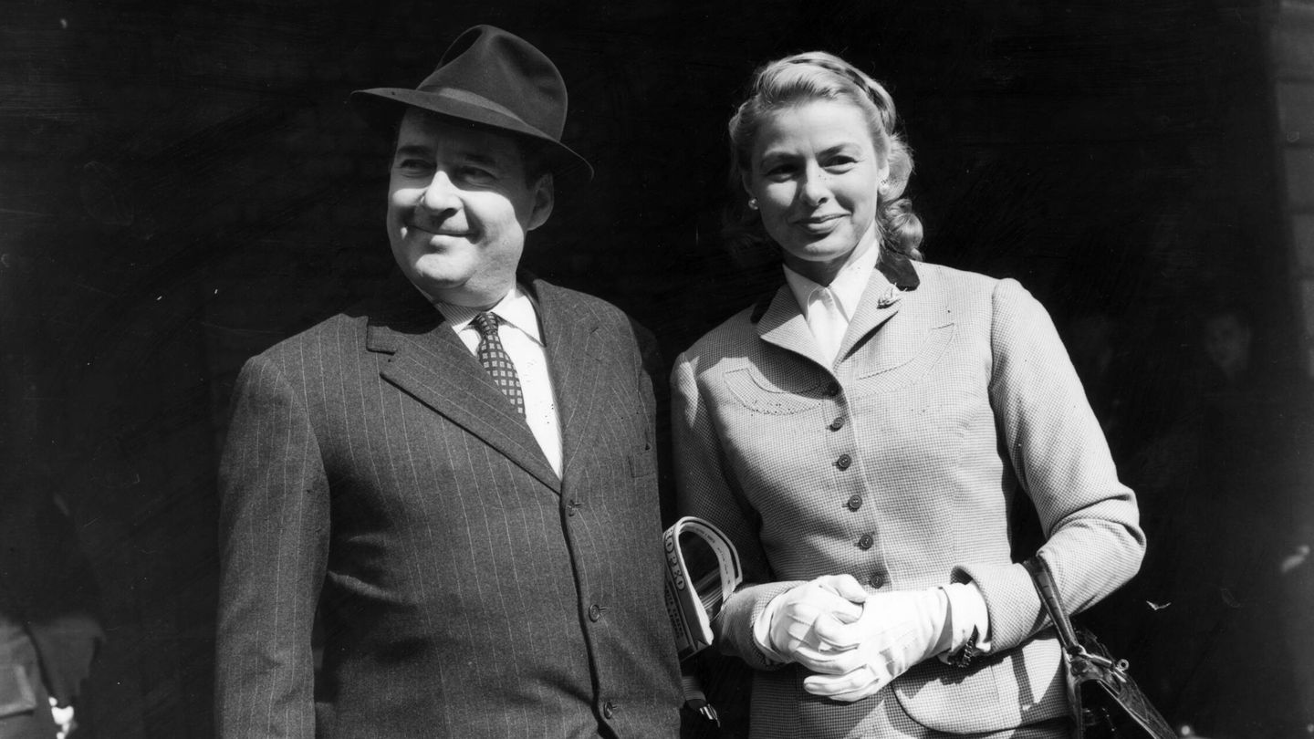  Roberto Rossellini, junto a Ingrid Bergman. (Getty)