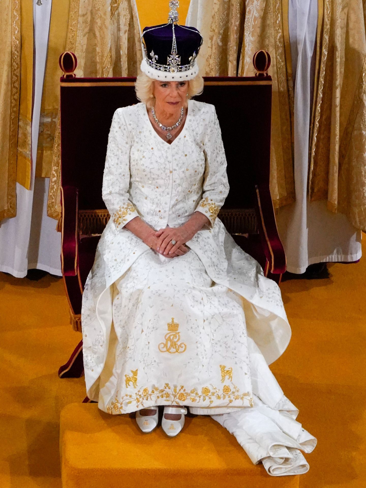 La coronación de la reina Camila. (Reuters)