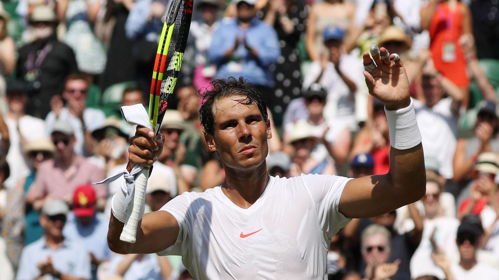 Foto: Rafa Nadal, en Wimbledon. (EFE) 