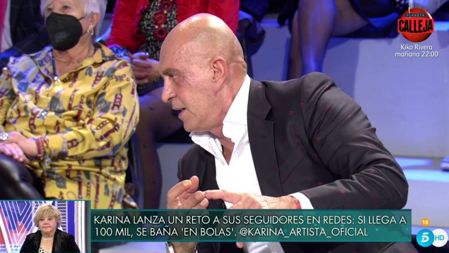 Matamoros contestando a 'Las Mellis'. (Telecinco).
