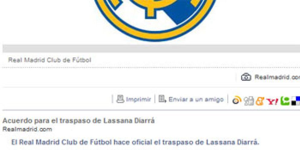 Foto: El Real Madrid confirma el fichaje de Diarra hasta 2013