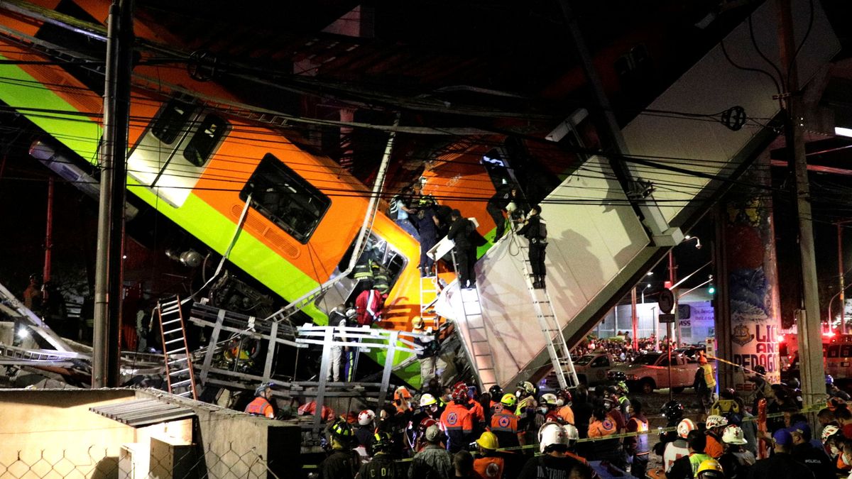 Al menos 23 muertos y 49 hospitalizados  al desplomarse un metro en Ciudad de México