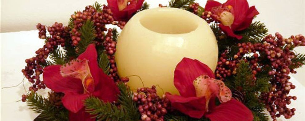 Foto: Arte floral para una decoración navideña exclusiva