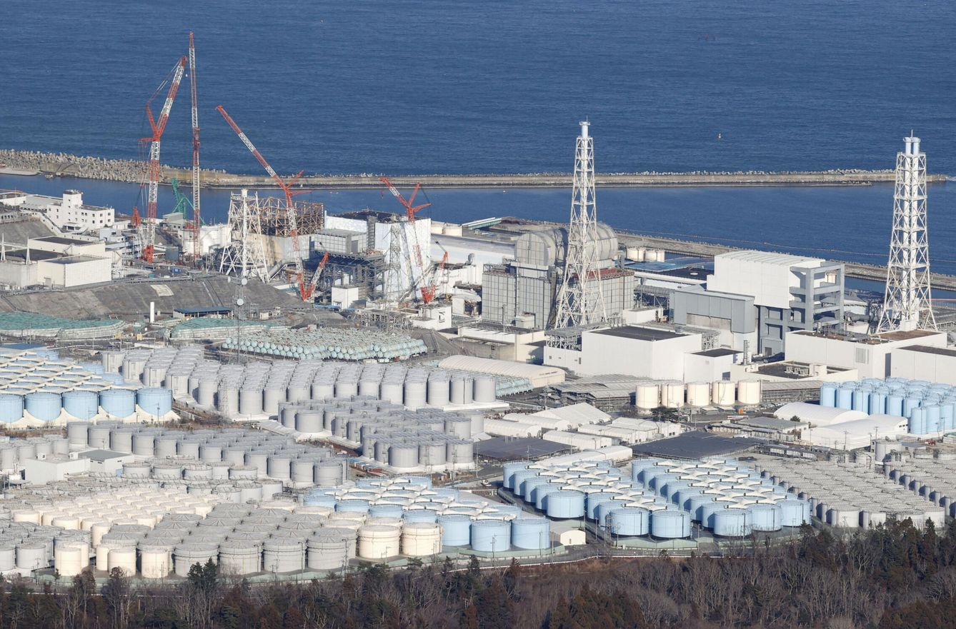 Vista aérea de la central nuclear de Fukushima. (Reuters)