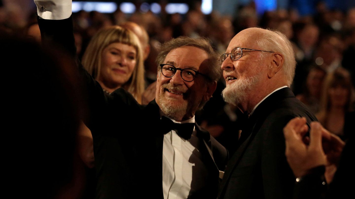 John Williams Y Steven Spielberg, en un acto en el Dolby Theatre de Los Ángeles. (Reuters/Mario Anzuoni)