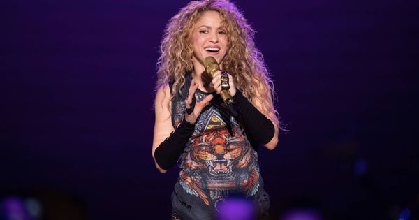 Foto: Shakira durante el concierto en Hamburgo. (Gtres) 