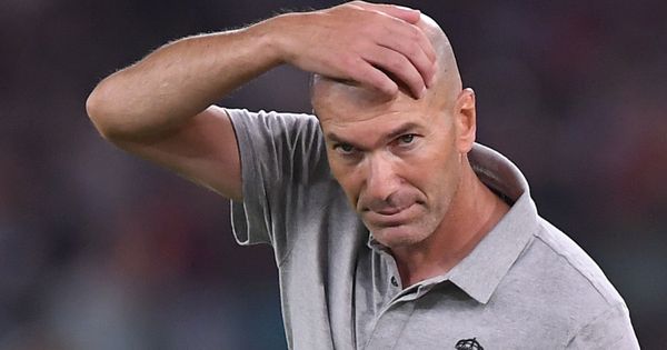 Foto: Zidane en el partido de pretemporada ante la Roma. (REUTERS)