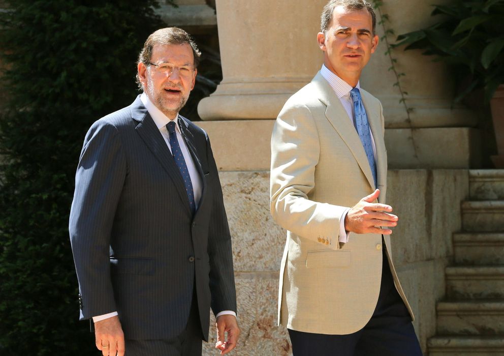 Foto: Mariano Rajoy llega a Marivent para su primer despacho con el Rey (EFE)