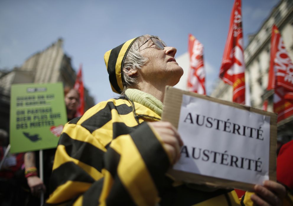 Foto: Manifestantes en París contras los planes de austeridad. (Reuters)