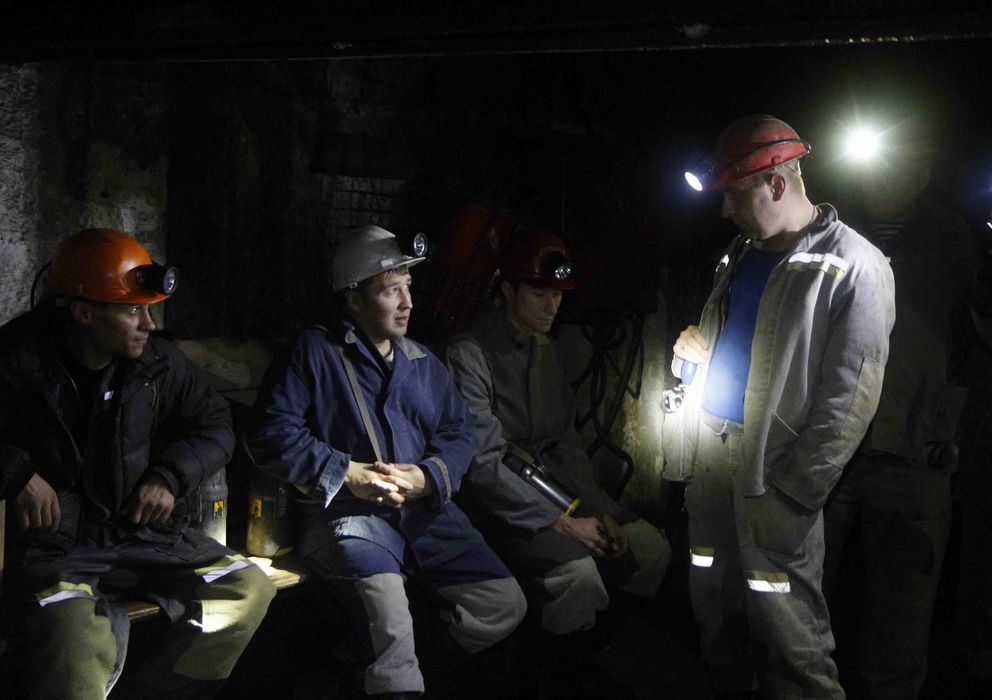 Foto: Las minas de Chelyuskintsev, situadas a las afueras de Donétsk (A.P)