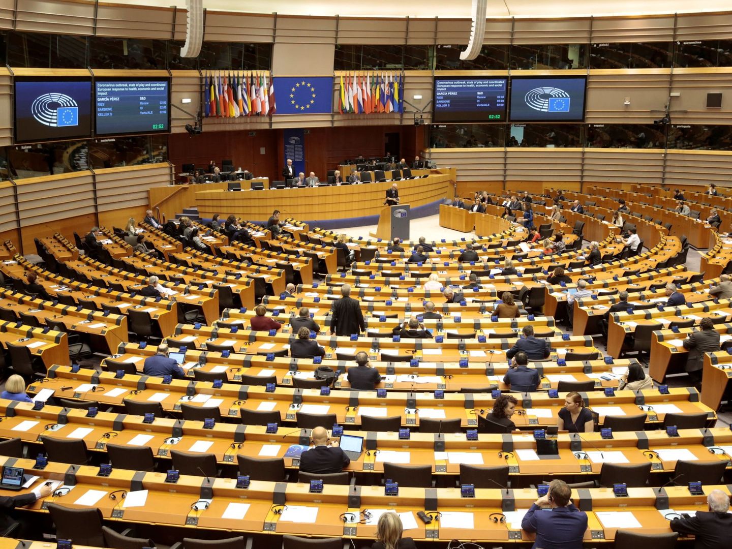 Pleno en el Parlamento Europeo. (EFE)