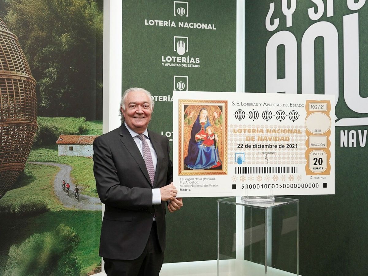 Foto: Presentación de la campaña de la Lotería de Navidad 2021. (EFE)