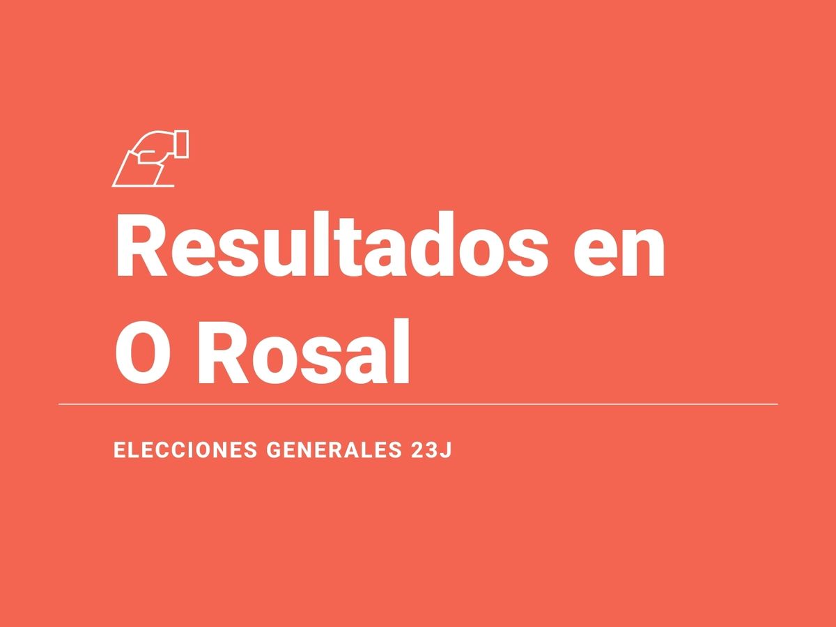 Resultados, ganador y última hora en O Rosal de las elecciones generales 2023: el PP, fuerza más votada