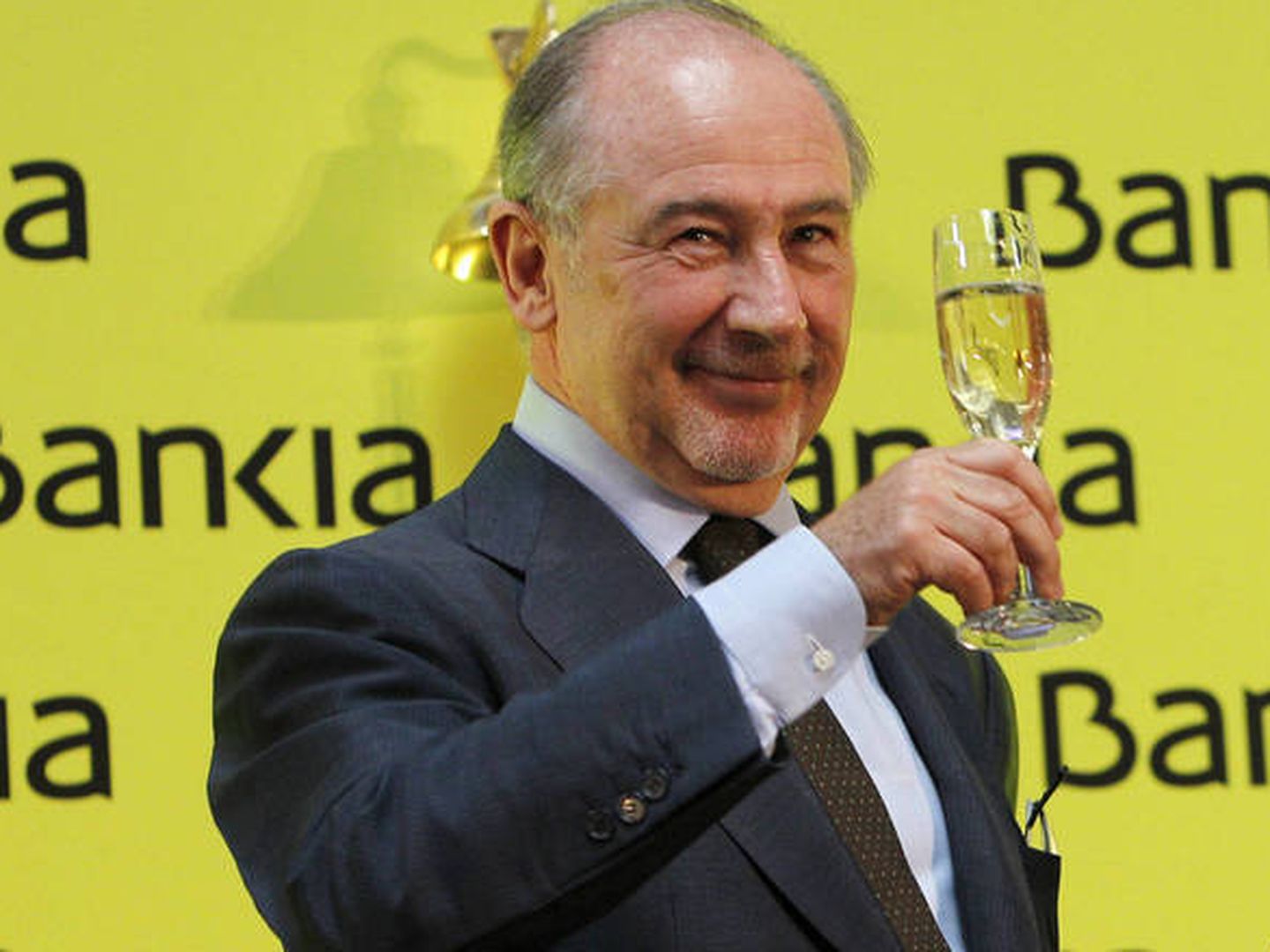 El expresidente de Bankia, Rodrigo Rato, en la salida a bolsa de 2011. (EFE)