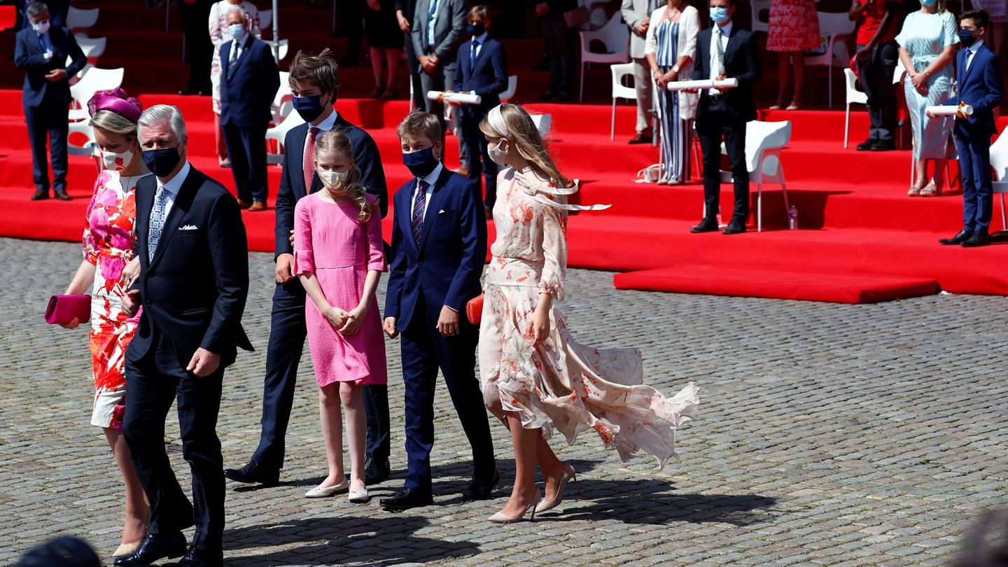 La familia real de Bélgica, al completo. (Reuters)