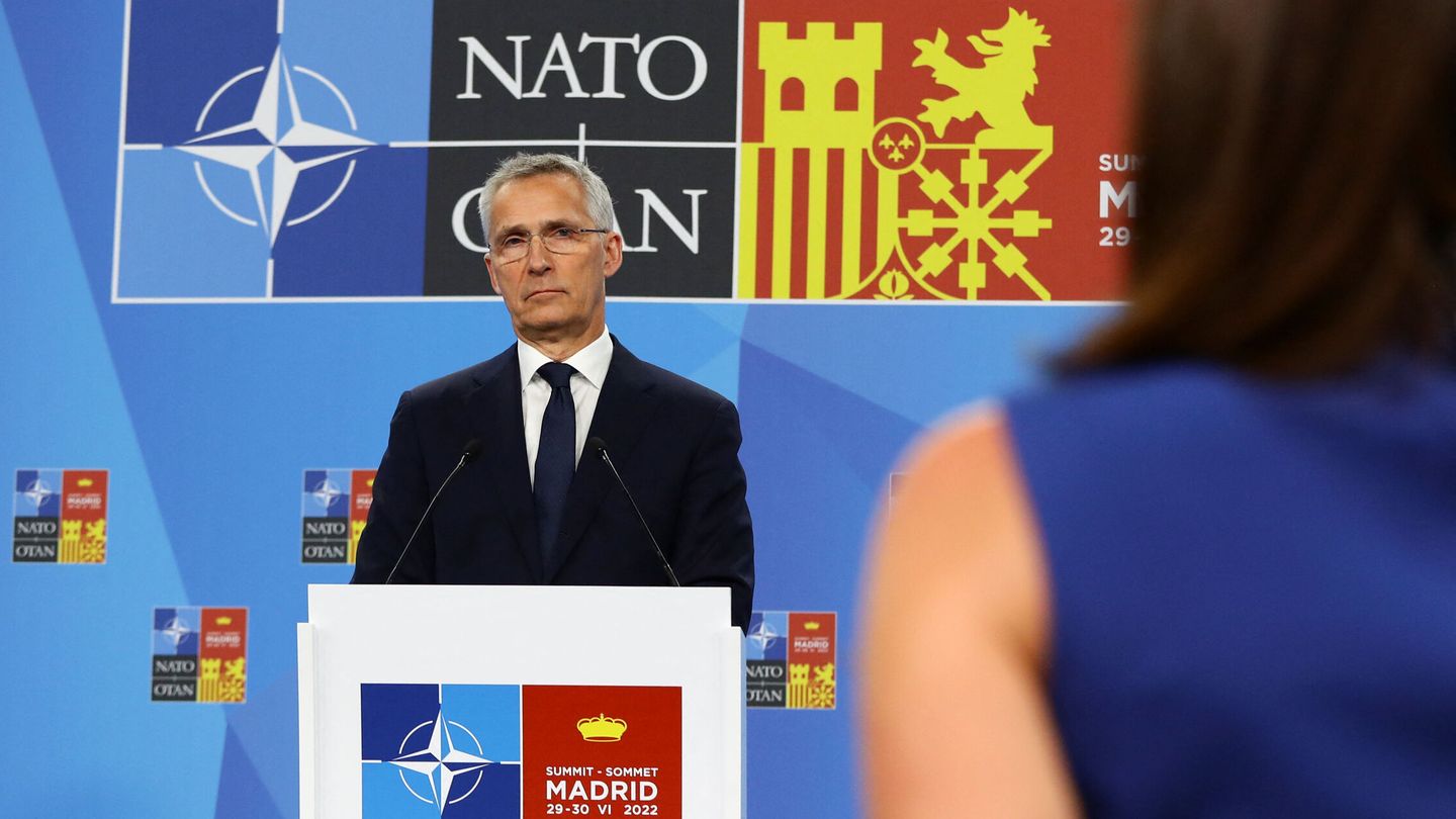 NATO Secretary General Jens Stoltenberg attends a press conference at a NATO summit in Madrid, Spain June 30, 2022. REUTERS Violeta Santos Moura