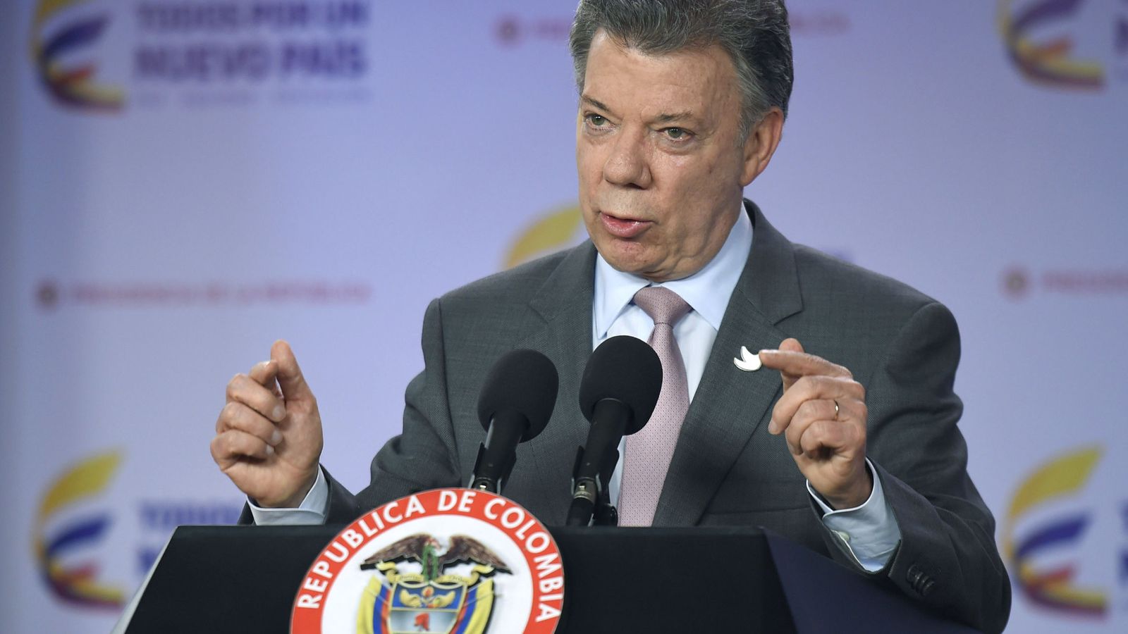 Foto: Fotografía cedida por la Presidencia de Colombia del mandatario Juan Manuel Santos. (EFE)