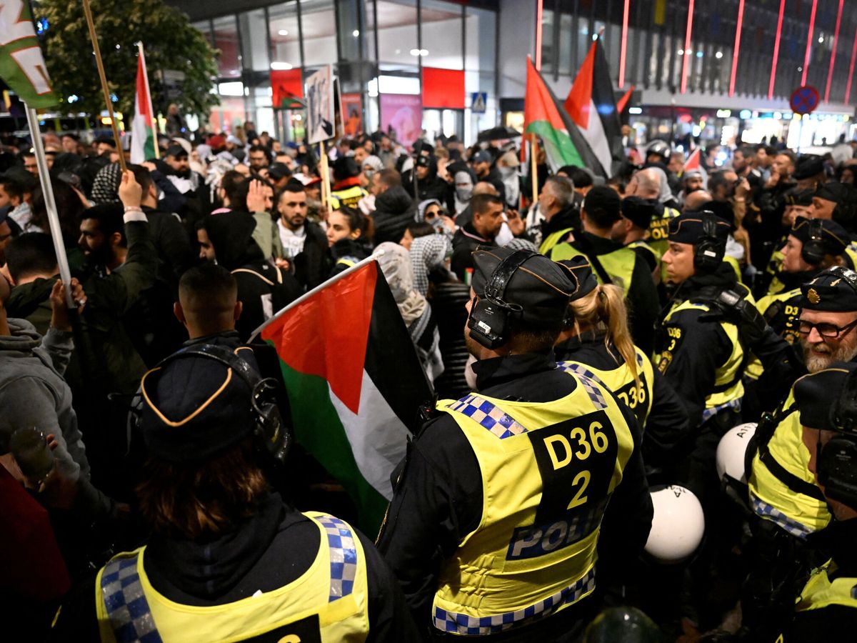 Foto: Protestas contra la participación de Israel en Eurovisión (REUTERS)