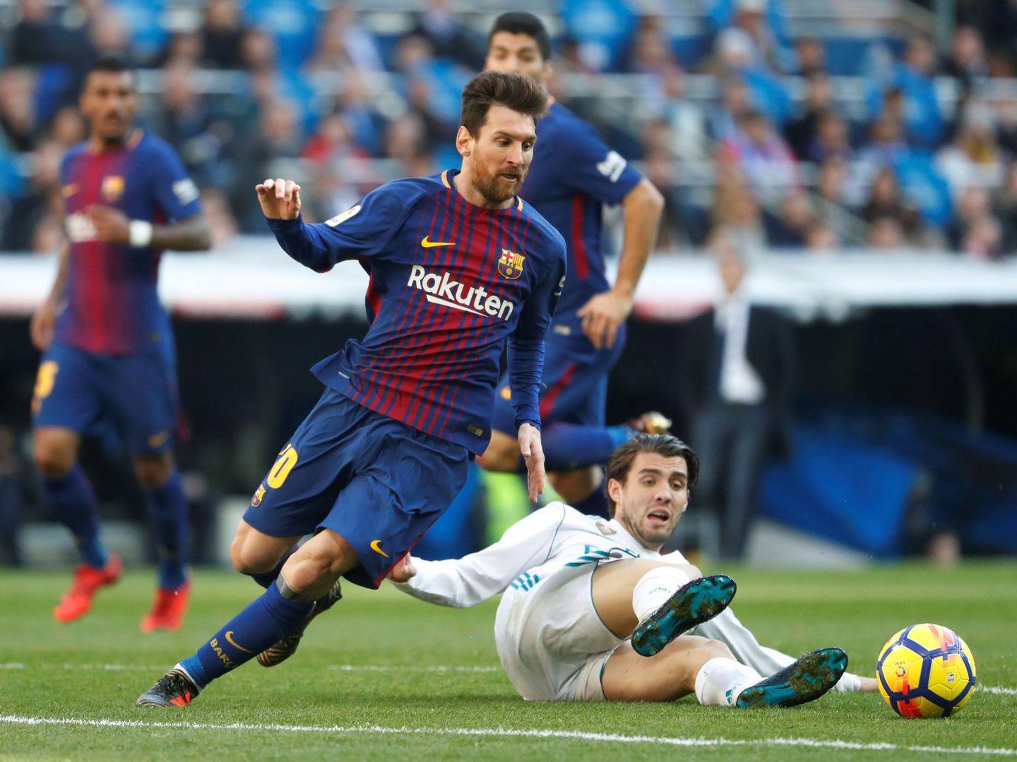La idea de cubrir a Messi con Kovacic no funcionó. (Reuters)
