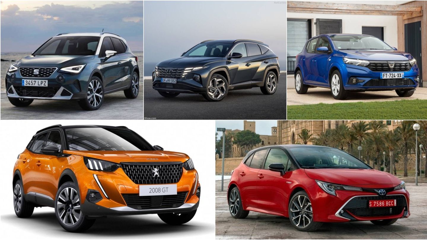 Solo Seat y Peugeot cuelan dos modelos en el top 10 más vendidos de España 2021.