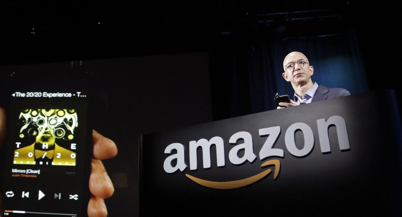 Jeff Bezos, CEO de Amazon, en una rueda de prensa en Seattle, Washington.(Reuters)