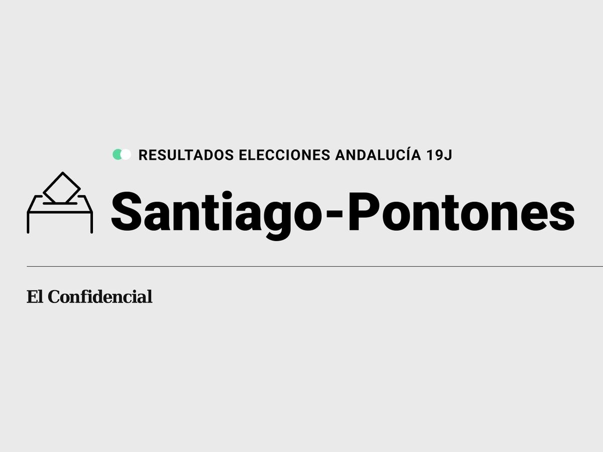 Foto: Resultados en Santiago-Pontones, Jaén, de las elecciones de Andalucía 2022 este 19-J (C.C./Diseño EC)