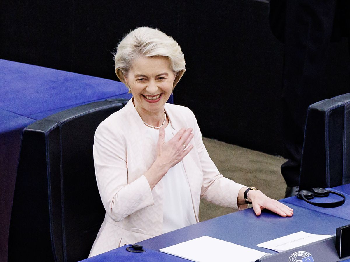 Foto: Ursula von der Leyen, reelegida como presidenta de la Comisión Europea. (Europa Press/LaPresse/Roberto Monaldo)