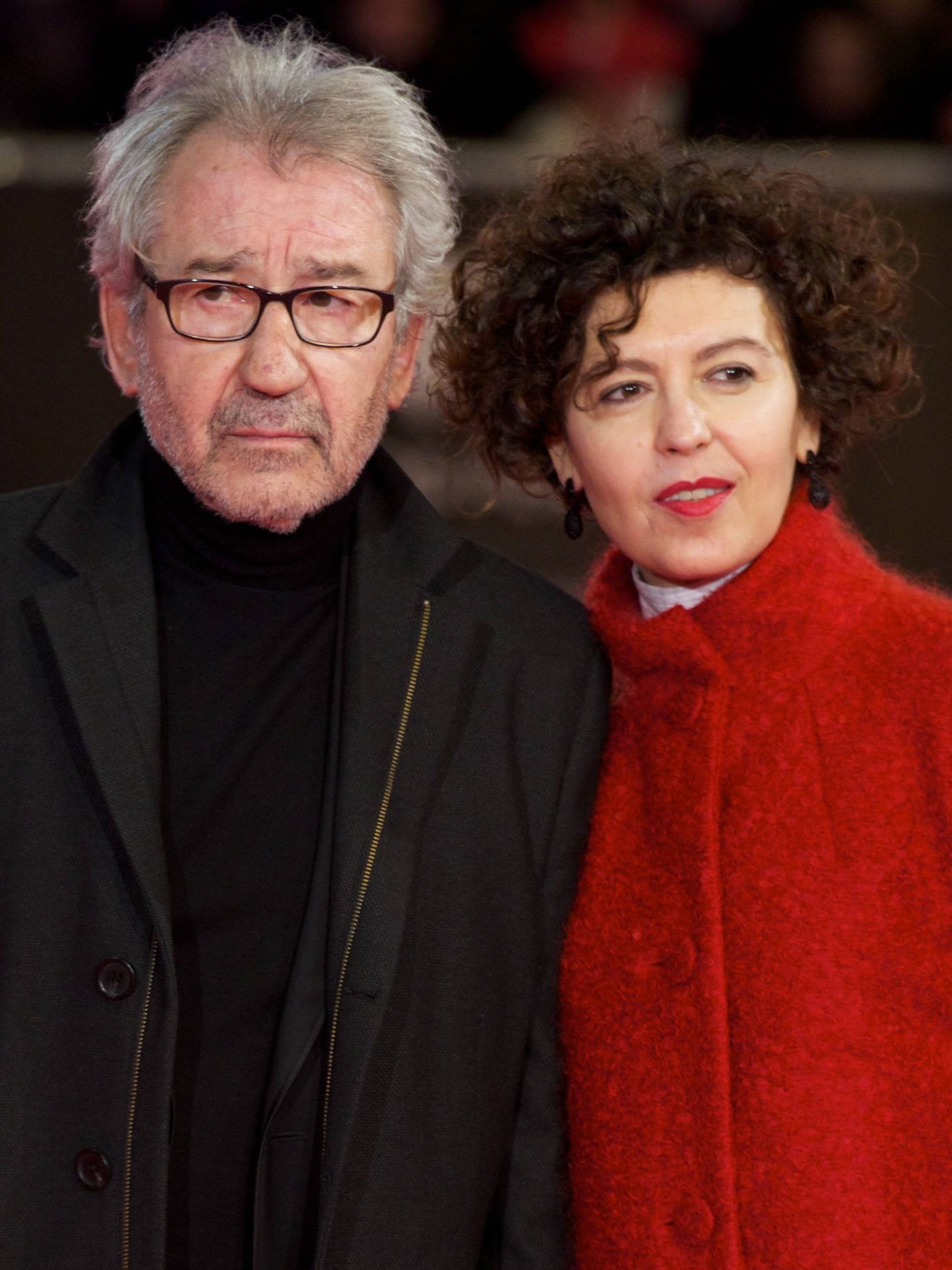 José Sacristán, con su mujer, Amparo Pascual, en los Premios Feroz de 2014, donde recibió el Feroz de Honor. (EFE)
