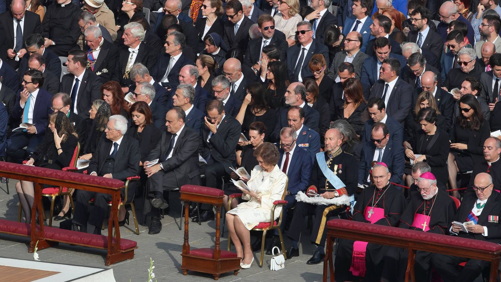 Foto: La reina Sofía en el Vaticano. (EFE)
