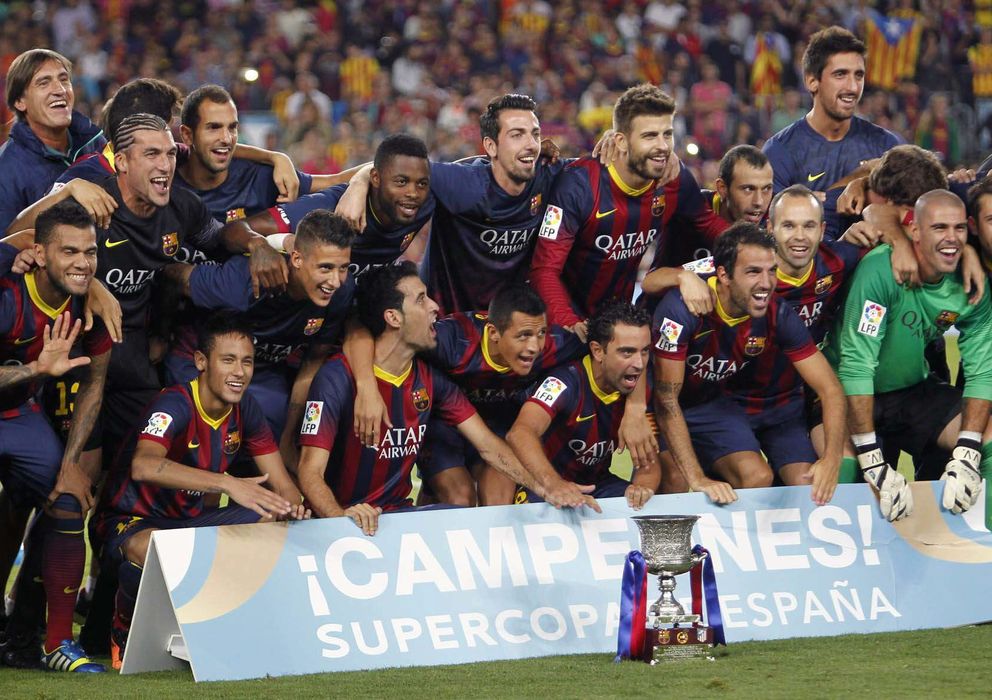 Foto: El Barcelona, nuevo campeón de la Supercopa de España (Efe).